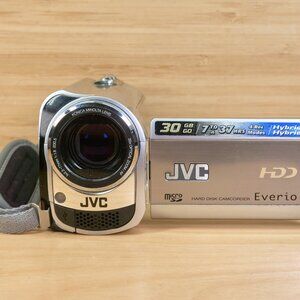 JVC GZ-MG330U Hybrid Digital Camcorder / 30GB HDD / MicroSD Slot / Tested